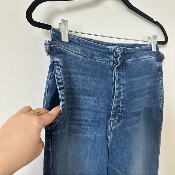 MOTHER The Cinch Greaser High-Rise Wide-Leg Ankle Jeans Size 29 - Picture 10 of 14